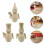 3pcs DIY Wooden Nutcracker Figures Unfinished Holiday Craft 11