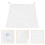 organizer per 37x37 cm con gancio e sacchetto portaoggetti bianco 4