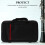 clarinet container black square tube portable storage pouch 7
