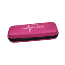 Stethoscope Carrying Solution Elegant Rose Theme Durable Leatherette Case For Most Stethoscope Models Pink Rose Color