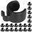25 pz clip per microfono e asta telefono 6