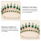 1Retro Groene Rhinestone Tiara Bruidsaccessoire Feestdagen 10