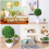 3 pezzi artificiale, , bonsai, verde sintetica 10