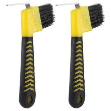 2 pezzi grip raspone zoccoli cavallo con gancio e spazzola mantello