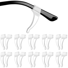 20 paar silicone oorhaakjes anti-slip voor zonne- en leesbrillen