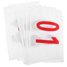 10 polyester katoen wedstrijdschakels met draagbare loopnummers
