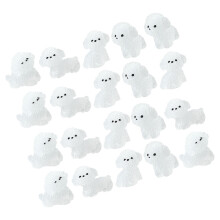 20St Resin Mini Ornamenten in Wit Voor En Buiten