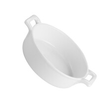 witte keramische soepkom 9 inch met handvatten voor instant noedels
