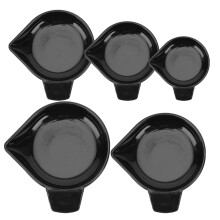 5 plastic weegcups met houder voor weegschaal