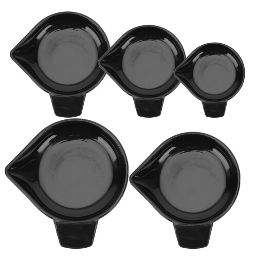 5 plastic weegcups met houder voor weegschaal