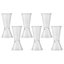 6 stuks dubbele jigger maatbeker voor cocktails