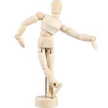 mannequin met flexibele gewrichten en standaard