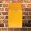 1Pc Yellow Iron Letter Box with Large Capacity Wall-Mounted 8