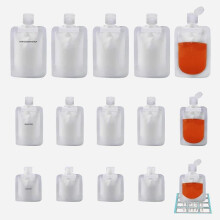 15 Pack Travel Size Refillable Empty Squeeze Bag Refillable Travel Bag Portable Travel Liquid