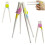 Chopsticks reutilizáveis portáteis para crianças ( ) 5