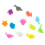 24 unid. marcadores de com animais marinhos silicone 10