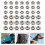 200 unid. strass rebites redondos com para unhas 3
