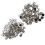 200 unid. strass rebites redondos com para unhas 1