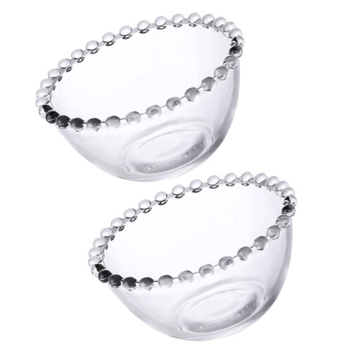 2 tigelas transparentes para e