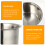 Melting Pot Set Silver Stainless Steel 1 Set 10