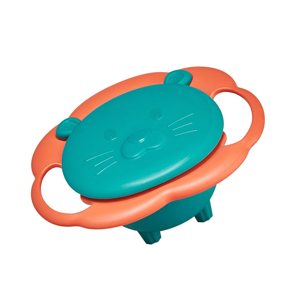 Spill-Free Baby Bowl, 360 Gyroscopic, Drop-Proof, Green