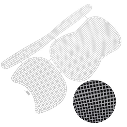 3 sets kunststoff , stickerei, strick, , gitterplatten 2