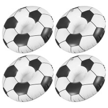 4er-set aufblasbare Fußball-Getränkehalter, Strand-Untersetzer
