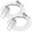 2er set einbauleuchten gu10 mit abdeckring für deckeneinbau 5