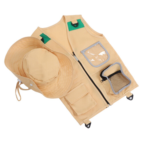 kinder ausrüstung set, outdoor weste & hut für kinder
