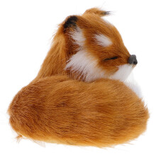muñeco zorro realista de peluche sintético para decorar hogar oficina coche