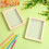 2 uds. marco madera para papel con pantalla, kit diy 10