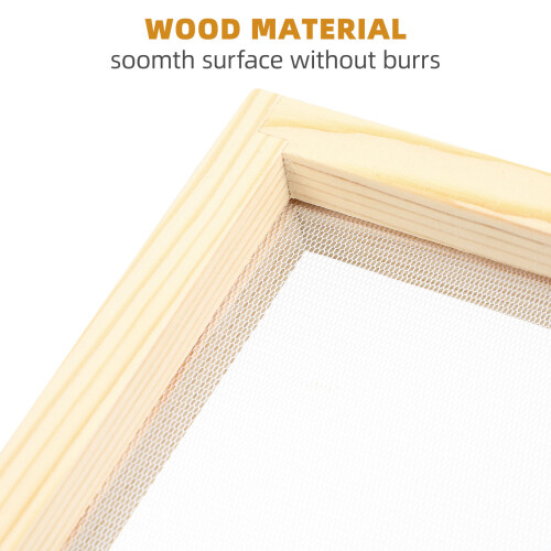 2 uds. marco madera para papel con pantalla, kit diy 2