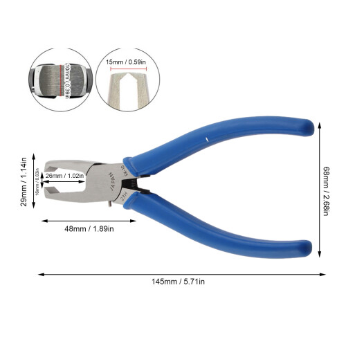 5.7in Wear-Resistant Soft Wire Pliers with Rubber Handle & Spring Reset 1