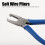 5.7in Wear-Resistant Soft Wire Pliers with Rubber Handle & Spring Reset 5