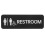 señal autoadhesiva para baño, indicadora de inodoro 1