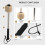 2Pcs Drum Mallet Felt Head Percussion Mallets Timpani Sticks with Stainless Steel Handle,White 5