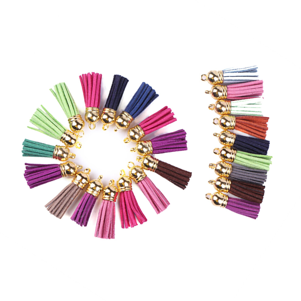 100Pcs 4Cm Suede Tassel Straps For Keychain Or Cellphone Diy Use 3272861903777
