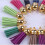 100pcs 4cm suede tassel straps for keychain or cellphone diy use 6