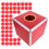 transparent raffle ticket box set with balls, large capacity 10