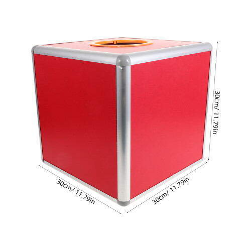 transparent raffle ticket box set with balls, large capacity 2