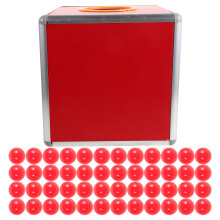 transparent raffle ticket box set with balls, large capacity