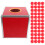 transparent raffle ticket box set with balls, large capacity 11