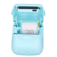 Wireless BT Thermal Label Printer 203dpi Handheld for Clothing Blue