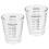 2pcs glass measuring cup with scale for milk coffee multi-use drinking 10