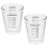 2pcs glass measuring cup with scale for milk coffee multi-use drinking 9