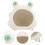 ceramic hamster house frog shape hideout cooling pet nest 5