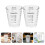 2pcs glass measuring cup with scale for milk coffee multi-use drinking 7