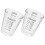 2pcs glass measuring cup with scale for milk coffee multi-use drinking 8