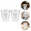2pcs glass measuring cup with scale for milk coffee multi-use drinking 5