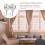 1 pair flower design alloy curtain hooks for wall decor 8